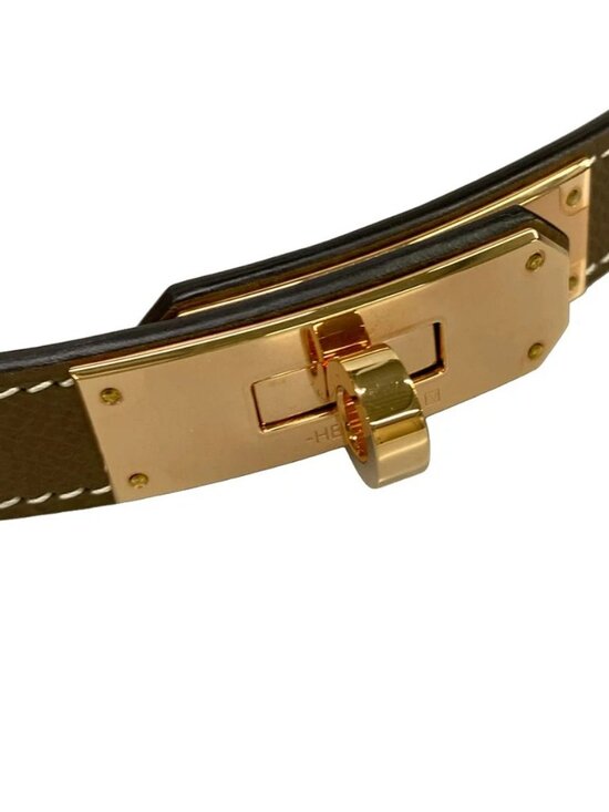 HERMES Kelly Etoupe Veau Epsom - W Belt main image 7